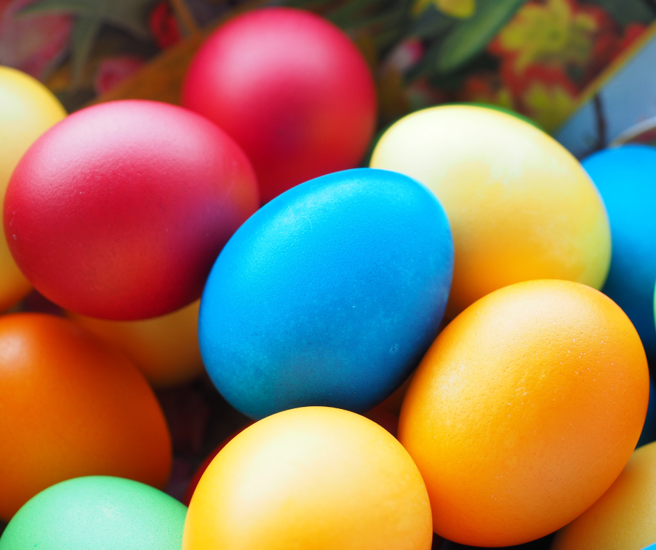The easter colors symbols