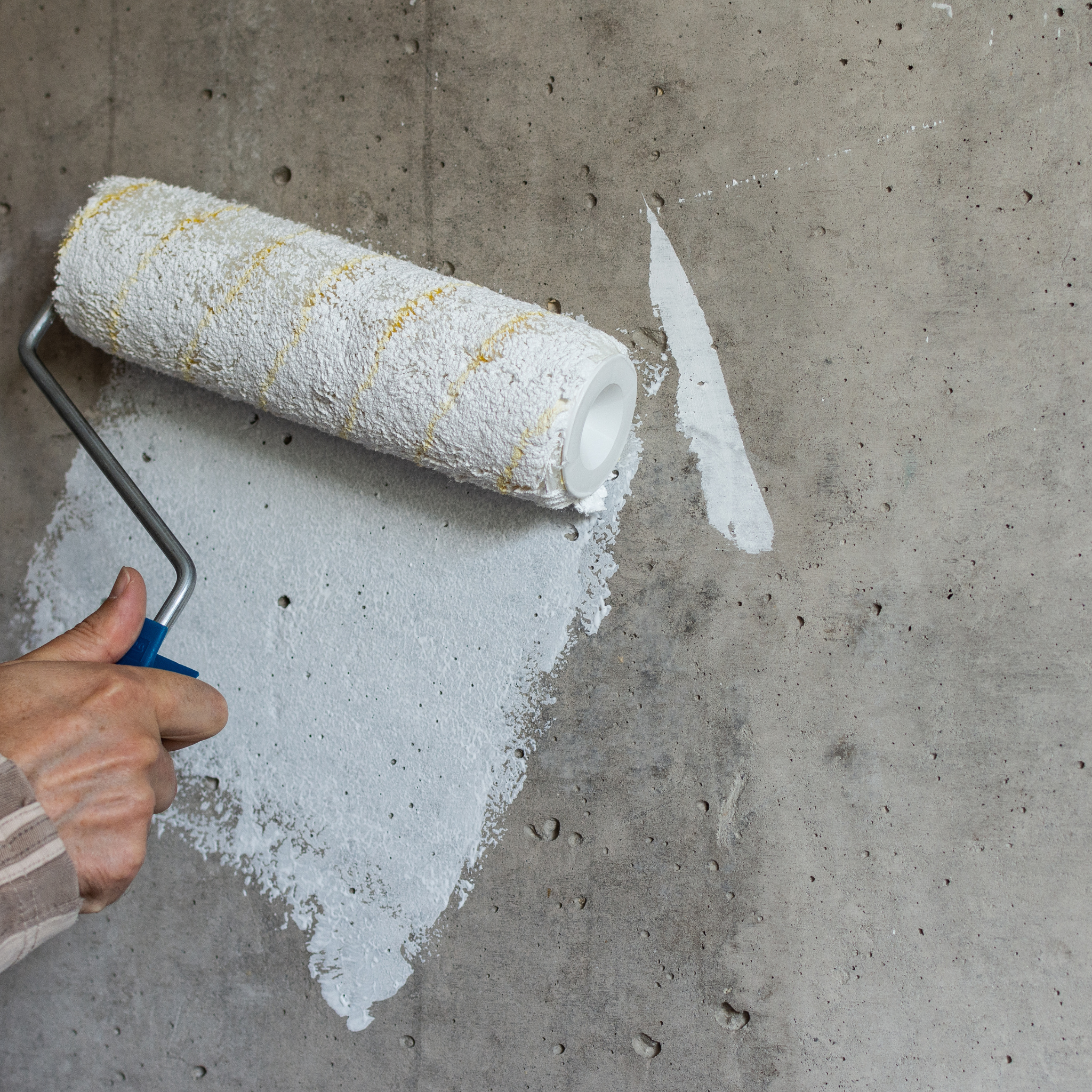 Painting concrete walls and floors