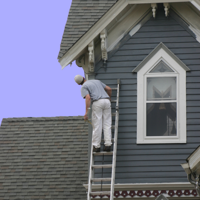 exterior painting a home
